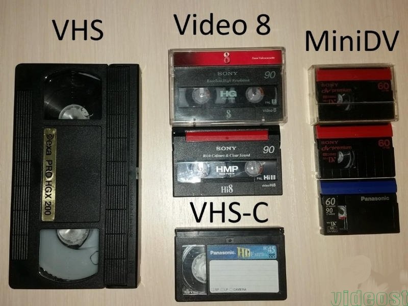 Оцифровка  видеокассет  video8, Hi8, digital8